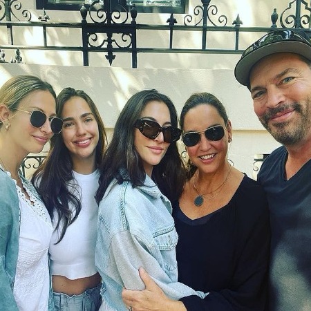 Charlotte Connick with her family.